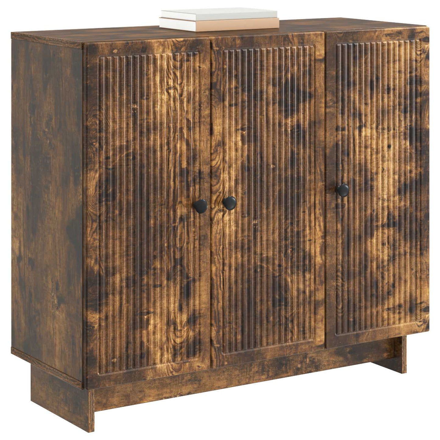 vidaXL Sideboard Smoked Oak 89 x 34.5 x 80 cm Engineered Wood