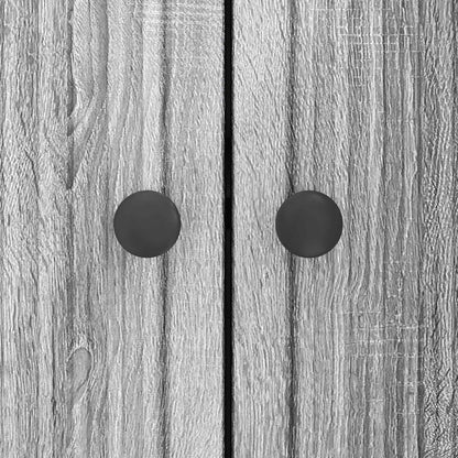 vidaXL Sideboard Grey Sonoma 89 x 34.5 x 80 cm Engineered Wood