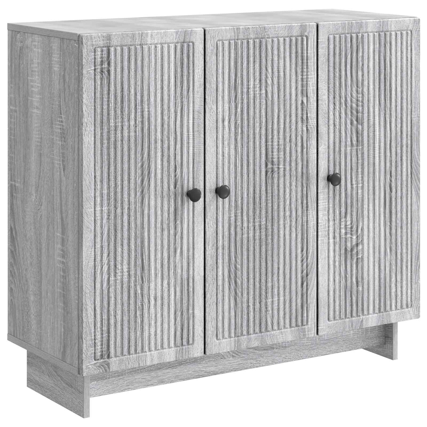 vidaXL Sideboard Grey Sonoma 89 x 34.5 x 80 cm Engineered Wood