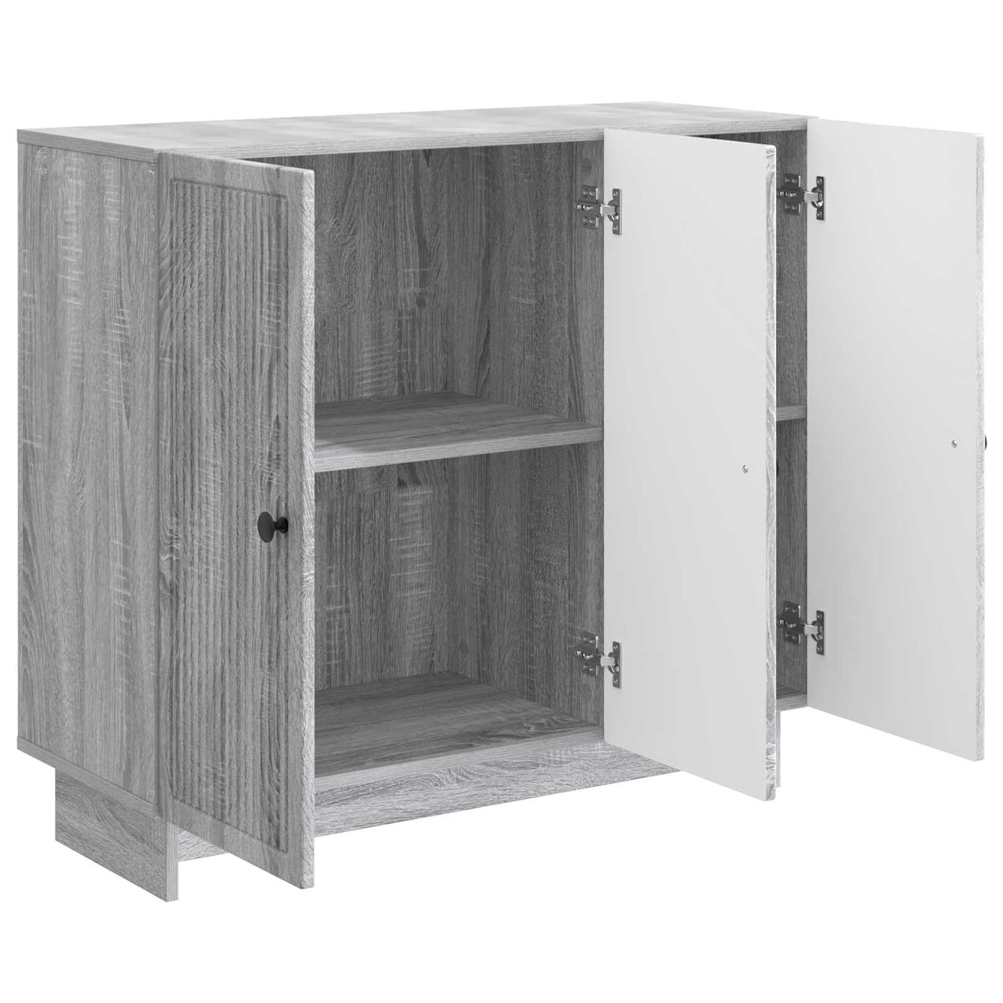 vidaXL Sideboard Grey Sonoma 89 x 34.5 x 80 cm Engineered Wood