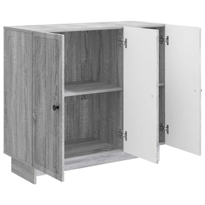 vidaXL Sideboard Grey Sonoma 89 x 34.5 x 80 cm Engineered Wood