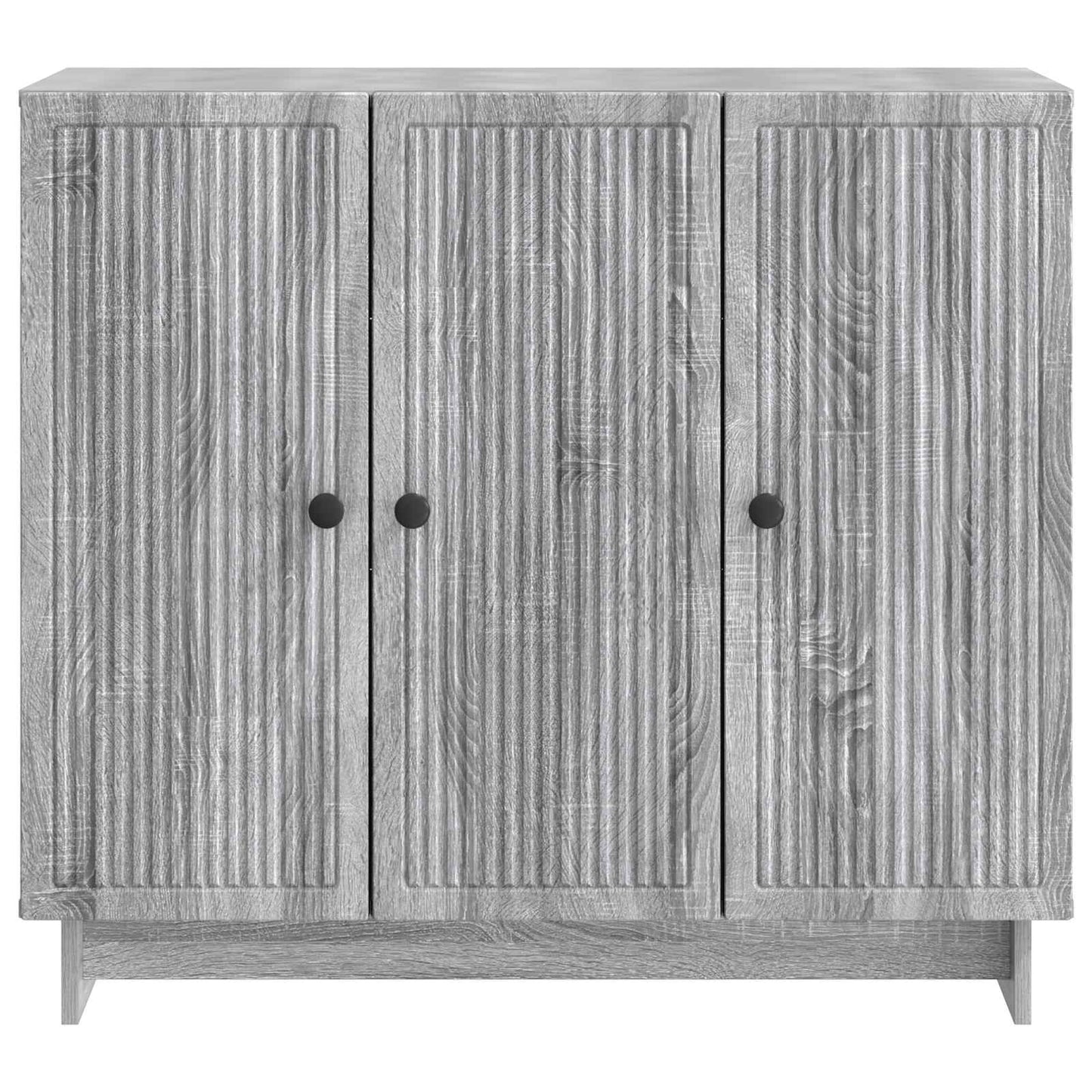 vidaXL Sideboard Grey Sonoma 89 x 34.5 x 80 cm Engineered Wood