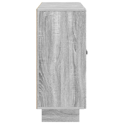 vidaXL Sideboard Grey Sonoma 89 x 34.5 x 80 cm Engineered Wood