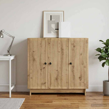 vidaXL Sideboard Artisan Oak 89 x 34.5 x 80 cm Engineered Wood