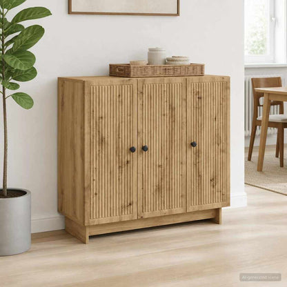 vidaXL Sideboard Artisan Oak 89 x 34.5 x 80 cm Engineered Wood