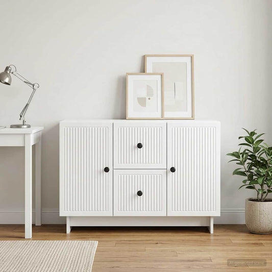 vidaXL Sideboard White 89 x 34.5 x 60 cm Engineered Wood