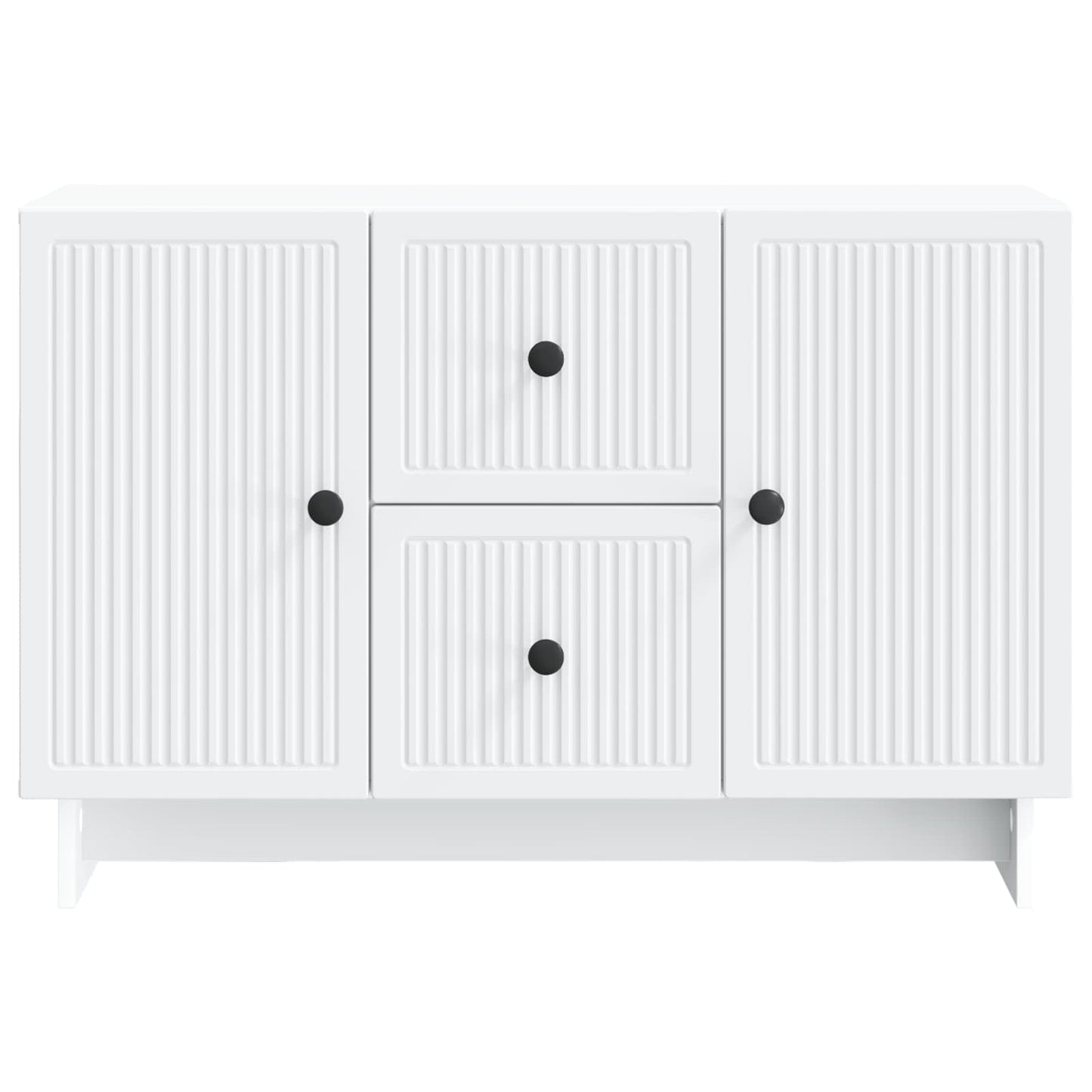 vidaXL Sideboard with Drawer White 89 x 34.5 x 60 cm Engineered Wood