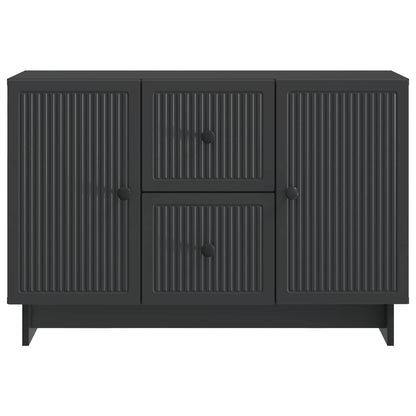 vidaXL Sideboard with Drawer Black 89 x 34.5 x 60 cm Engineered Wood
