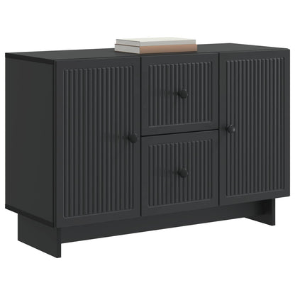 vidaXL Sideboard with Drawer Black 89 x 34.5 x 60 cm Engineered Wood