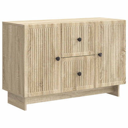 vidaXL Sideboard Sonoma Oak 89 x 34.5 x 60 cm Engineered Wood