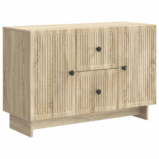 vidaXL Sideboard Sonoma Oak 89 x 34.5 x 60 cm Engineered Wood