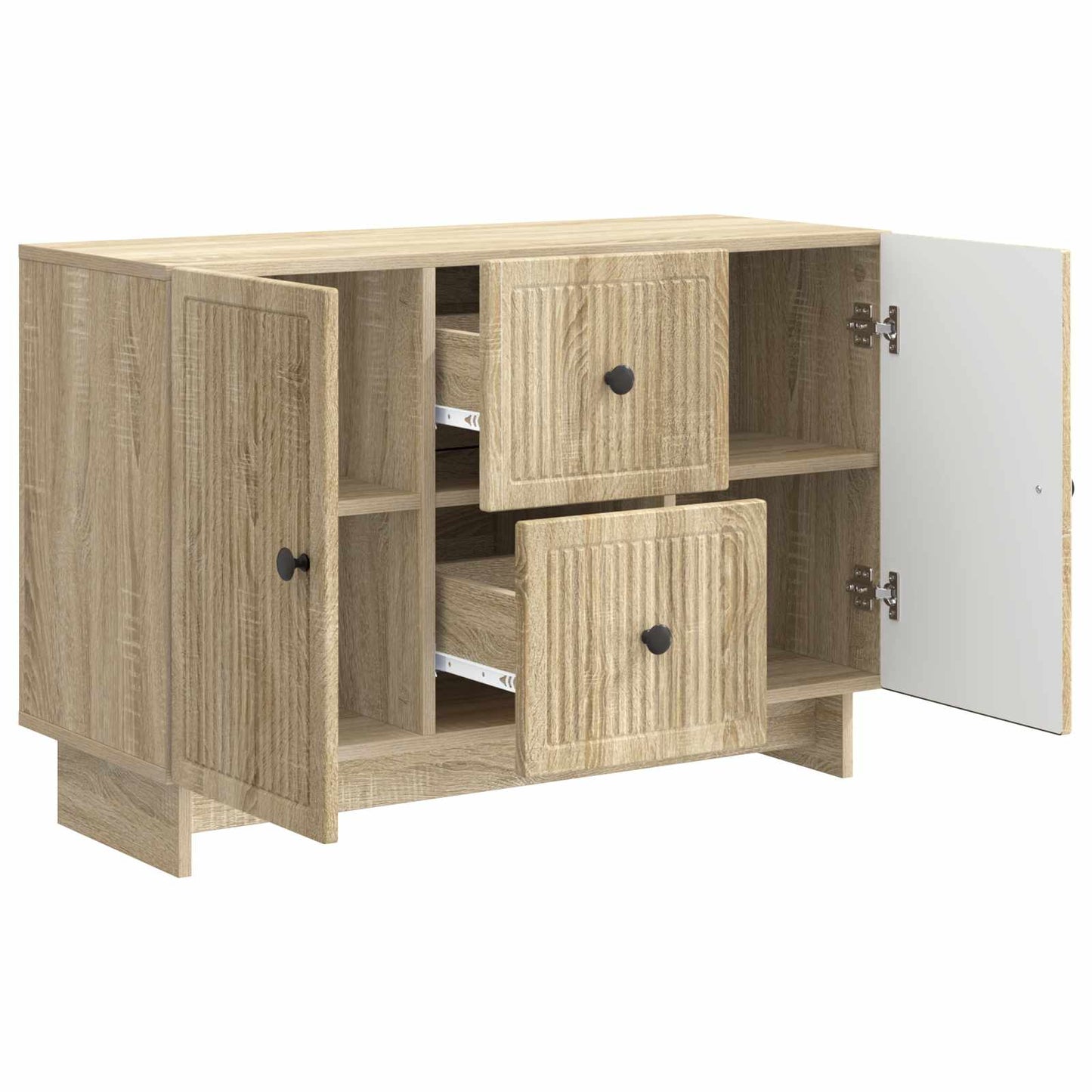 vidaXL Sideboard Sonoma Oak 89 x 34.5 x 60 cm Engineered Wood