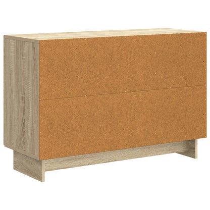 vidaXL Sideboard Sonoma Oak 89 x 34.5 x 60 cm Engineered Wood