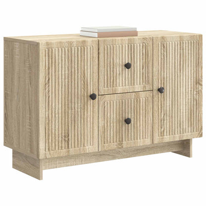 vidaXL Sideboard Sonoma Oak 89 x 34.5 x 60 cm Engineered Wood