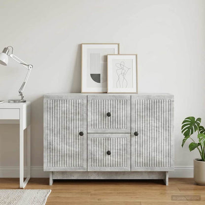 vidaXL Sideboard Concrete Grey 89 x 34.5 x 60 cm Engineered Wood