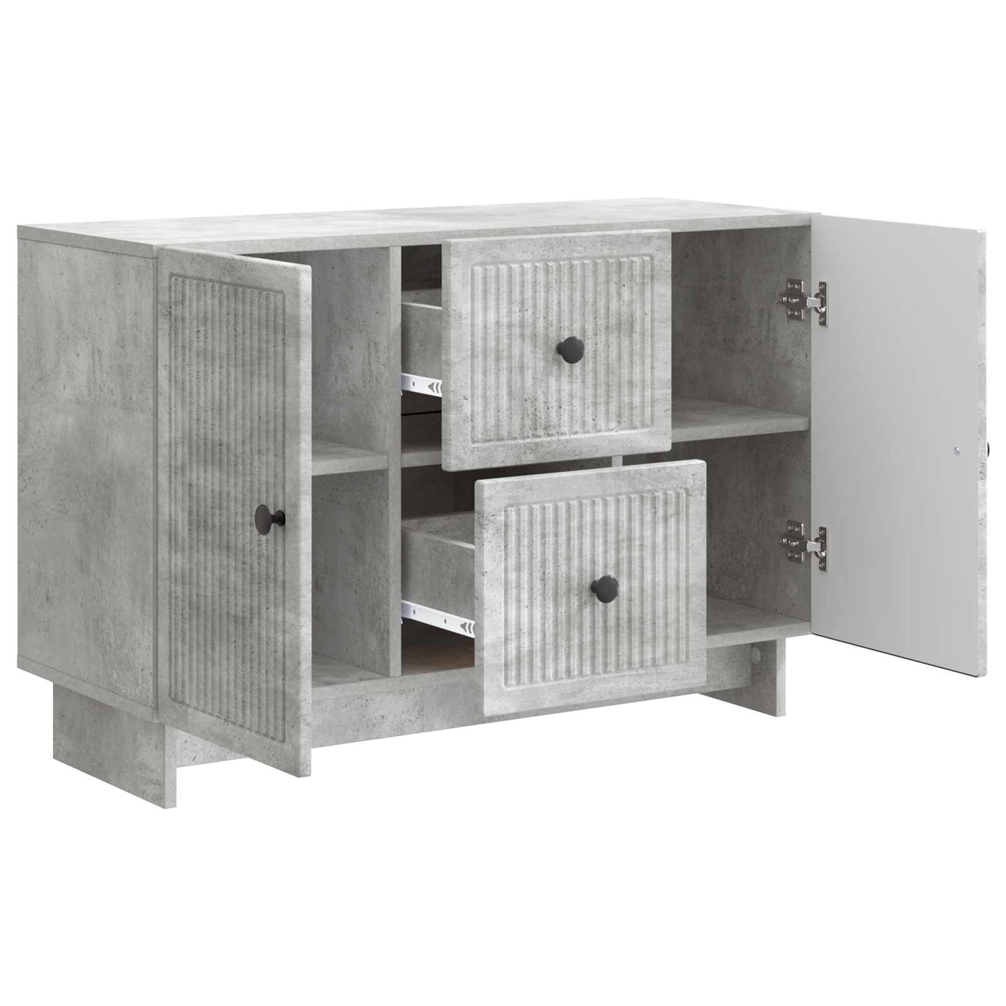 vidaXL Sideboard Concrete Grey 89 x 34.5 x 60 cm Engineered Wood
