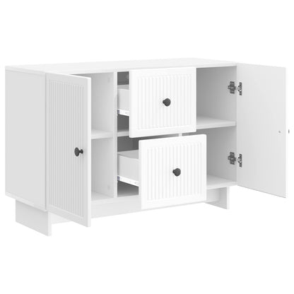 vidaXL Sideboard High Gloss White 89 x 34.5 x 60 cm Engineered Wood