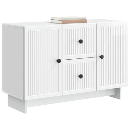 vidaXL Sideboard High Gloss White 89 x 34.5 x 60 cm Engineered Wood