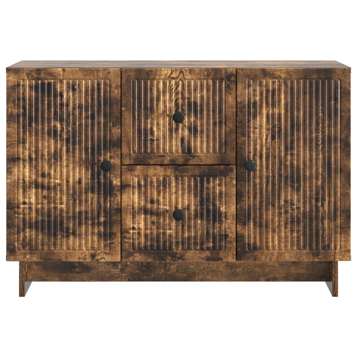 vidaXL Sideboard Smoked Oak 89 x 34.5 x 60 cm Engineered Wood