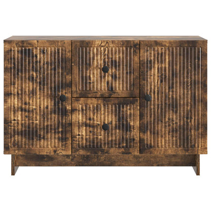 vidaXL Sideboard Smoked Oak 89 x 34.5 x 60 cm Engineered Wood