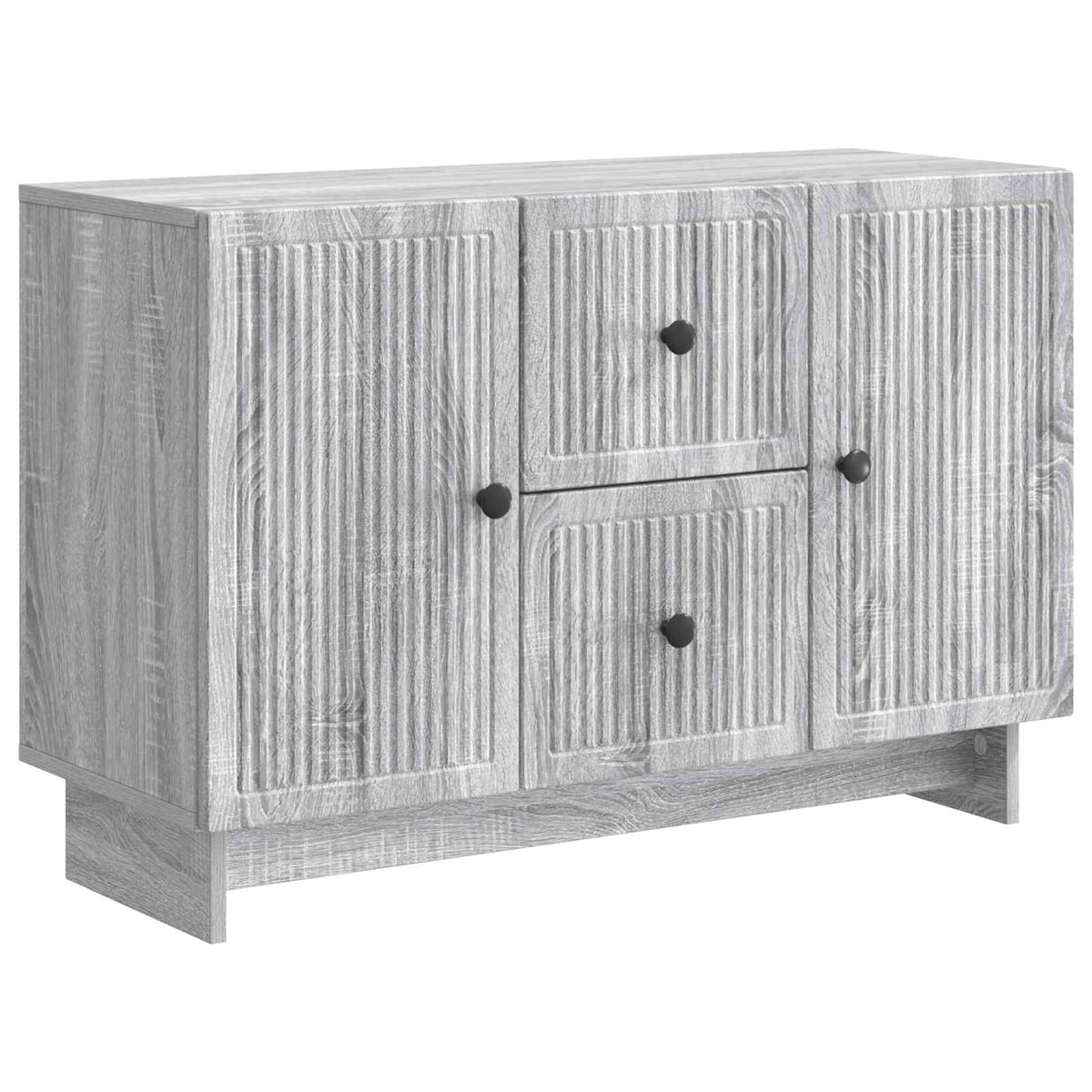 vidaXL Sideboard Grey Sonoma 89 x 34.5 x 60 cm Engineered Wood
