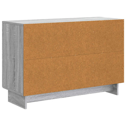 vidaXL Sideboard Grey Sonoma 89 x 34.5 x 60 cm Engineered Wood