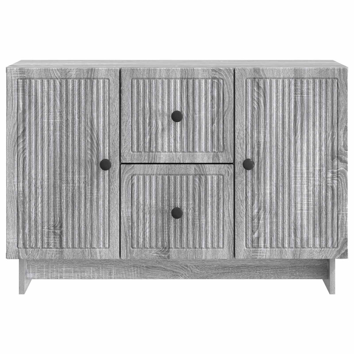 vidaXL Sideboard Grey Sonoma 89 x 34.5 x 60 cm Engineered Wood