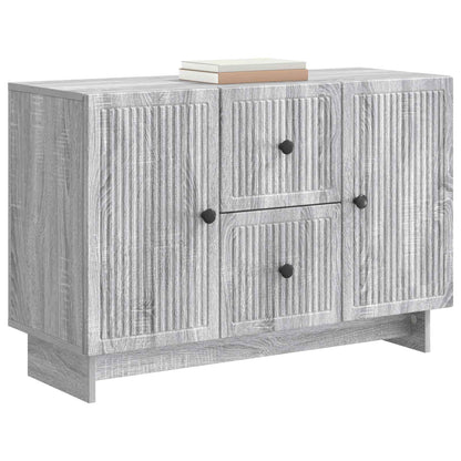 vidaXL Sideboard Grey Sonoma 89 x 34.5 x 60 cm Engineered Wood