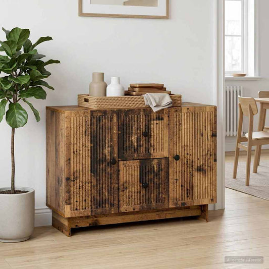 vidaXL Sideboard Old Wood 89 x 34.5 x 60 cm Engineered Wood
