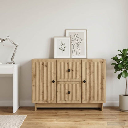 vidaXL Sideboard Artisan Oak 89 x 34.5 x 60 cm Engineered Wood