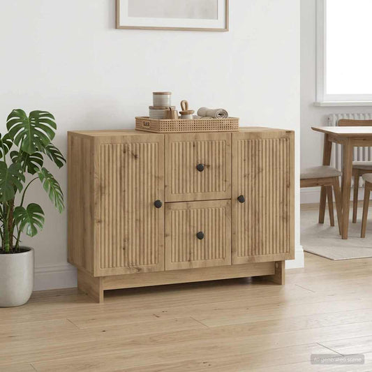vidaXL Sideboard Artisan Oak 89 x 34.5 x 60 cm Engineered Wood