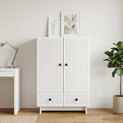 vidaXL Sideboard White 66 x 34.5 x 95 cm Engineered Wood