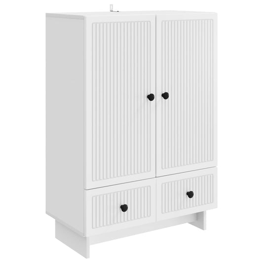 vidaXL Sideboard White 66 x 34.5 x 95 cm Engineered Wood