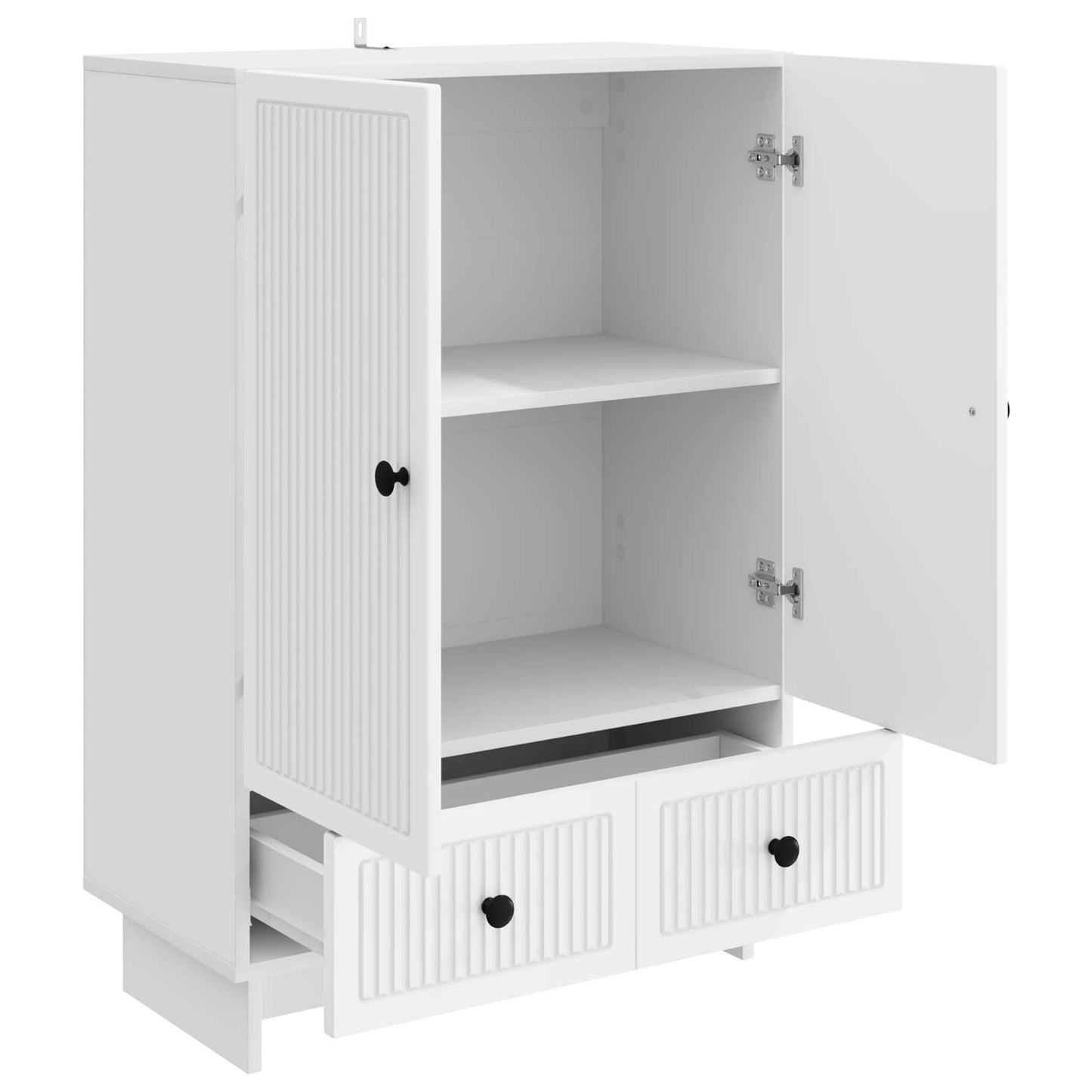 vidaXL Sideboard White 66 x 34.5 x 95 cm Engineered Wood
