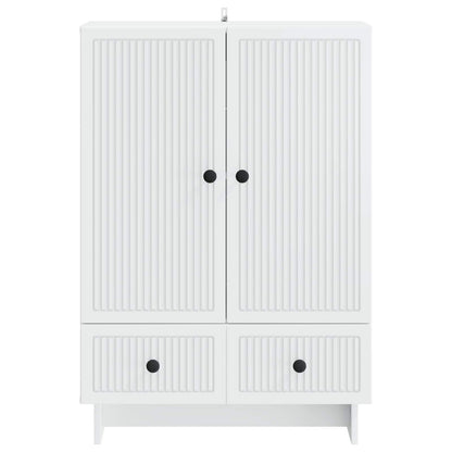 vidaXL Sideboard White 66 x 34.5 x 95 cm Engineered Wood