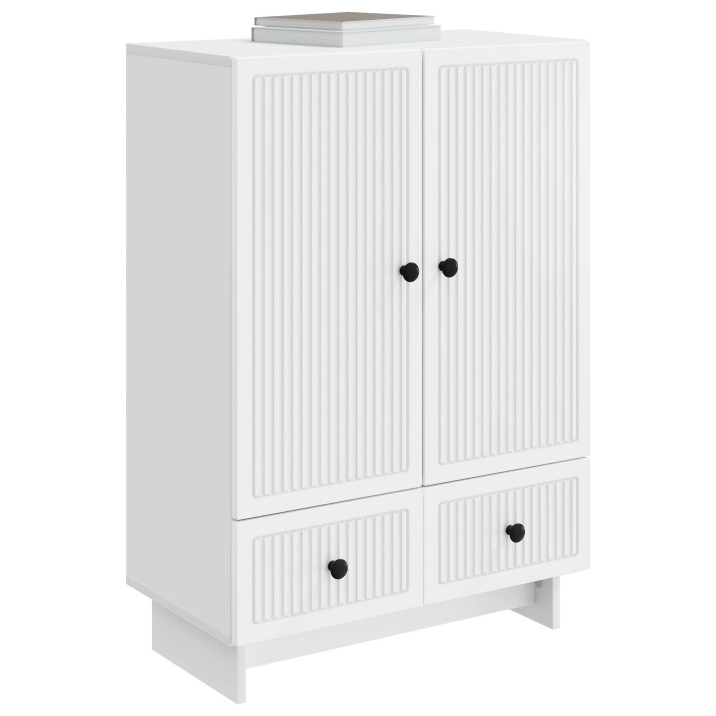 vidaXL Sideboard White 66 x 34.5 x 95 cm Engineered Wood