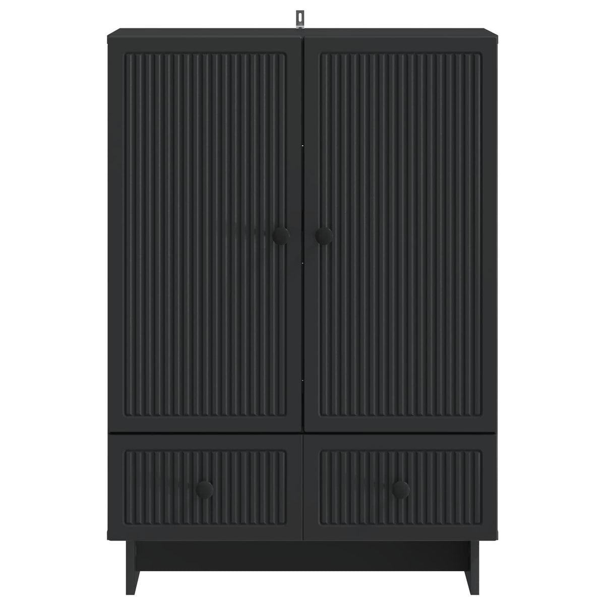 vidaXL Sideboard Black 66 x 34.5 x 95 cm Engineered Wood