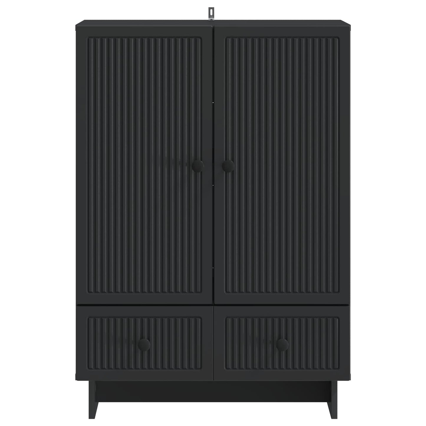 vidaXL Sideboard Black 66 x 34.5 x 95 cm Engineered Wood