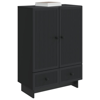 vidaXL Sideboard Black 66 x 34.5 x 95 cm Engineered Wood