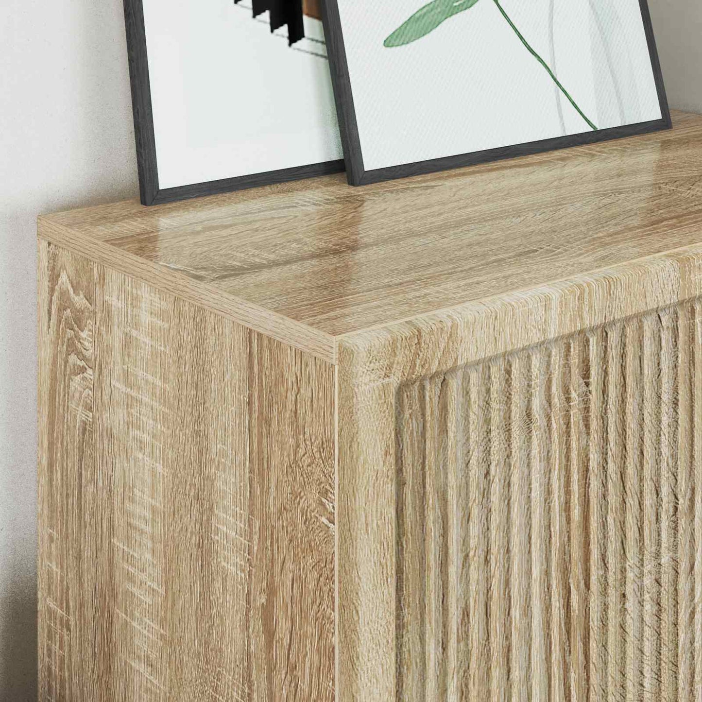 vidaXL Sideboard Sonoma Oak 66 x 34.5 x 95 cm Engineered Wood