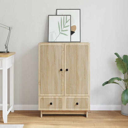 vidaXL Sideboard Sonoma Oak 66 x 34.5 x 95 cm Engineered Wood