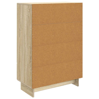 vidaXL Sideboard Sonoma Oak 66 x 34.5 x 95 cm Engineered Wood