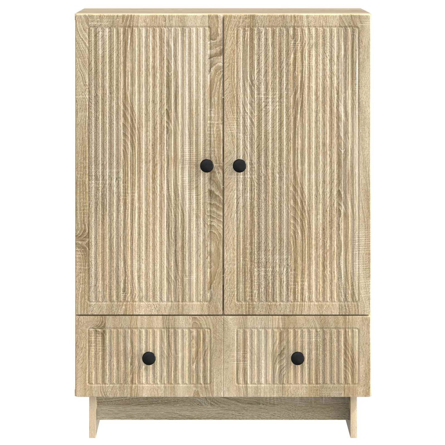 vidaXL Sideboard Sonoma Oak 66 x 34.5 x 95 cm Engineered Wood