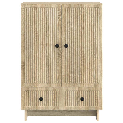 vidaXL Sideboard Sonoma Oak 66 x 34.5 x 95 cm Engineered Wood