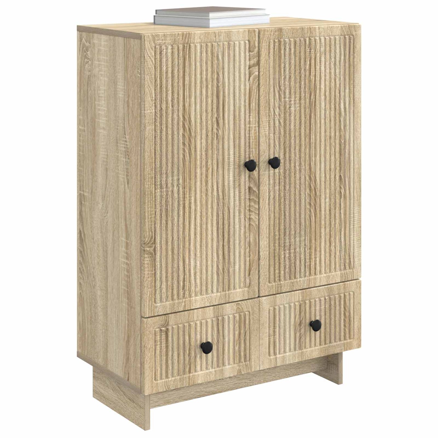 vidaXL Sideboard Sonoma Oak 66 x 34.5 x 95 cm Engineered Wood