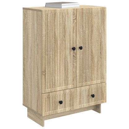 vidaXL Sideboard Sonoma Oak 66 x 34.5 x 95 cm Engineered Wood