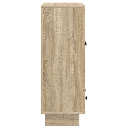 vidaXL Sideboard Sonoma Oak 66 x 34.5 x 95 cm Engineered Wood