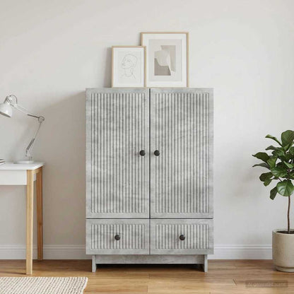 vidaXL Sideboard Concrete Grey 66 x 34.5 x 95 cm Engineered Wood
