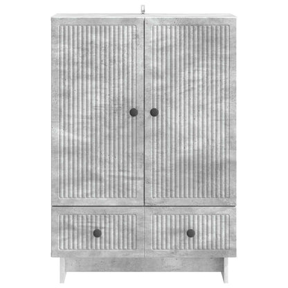 vidaXL Sideboard Concrete Grey 66 x 34.5 x 95 cm Engineered Wood