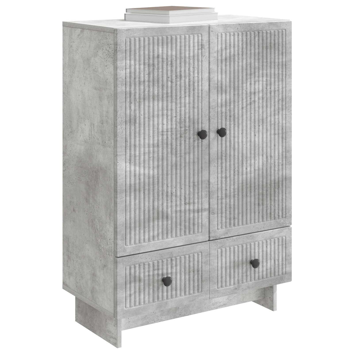 vidaXL Sideboard Concrete Grey 66 x 34.5 x 95 cm Engineered Wood